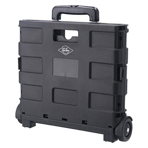 不二貿易 キャリーカート 折りたたみ ショッピングカート 幅40×奥行30.5×高さ87cm ブラック アウトドア コンパクト 耐荷重25kg |  | 01