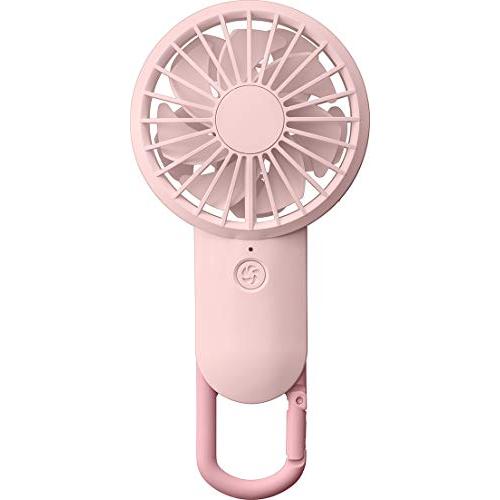 リズム(RHYTHM) 携帯扇風機 2020モデル国内メーカー 弱でも涼しい 静音 DCモーター 2重反転ファン USB 充電式 カラビナ 小型 | 