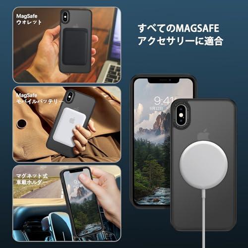 DOMAVER iPhone XS Max ケース リング Magsafe対応 360°回転スタンド
