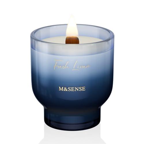 M&SENSE 焚き火の音がするキャンドル アロマキャンドル 木芯 270g 55