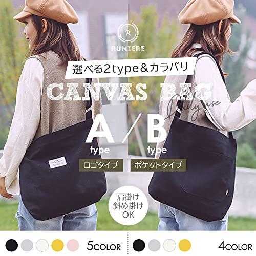 [RUMIERE] トートバッグ キャンバス ショルダーバッグ 大容量 通勤 通学 斜めがけ メンズ レディース (ブラックA) |  | 01