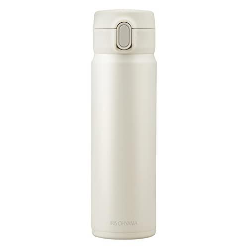 アイリスオーヤマ 水筒 500ml ステンレスマグボトル ワンタッチ 片手ロック解除 ごくごく飲める飲み口 洗いやすい設計 真空断熱6時間キープ | 