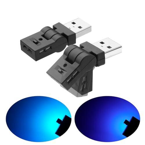 GIMUYA USB ライト LED 車内用 Type-A 8色 照射方向切替 180°首振り