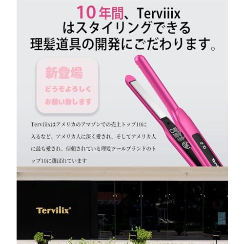 Terviiix 前髪用ヘアアイロン 15mmストレートアイロン 10秒の急速加熱