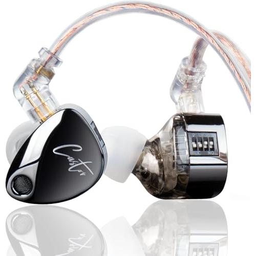 七喜音 FIVE 10ダイナミックドライバー 有線イヤホン 収納ケース付き KZ Castor イヤモニ 有線 イヤホン カナル型 耳掛け KZ