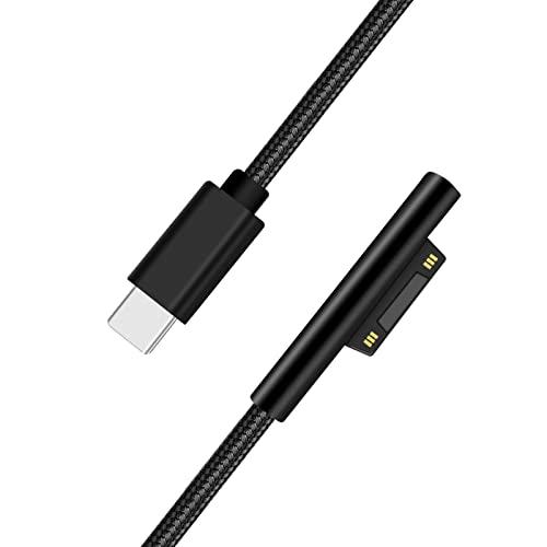 Surface 充電ケーブル ナイロン Type-C to 急速充電ケーブル PD対応