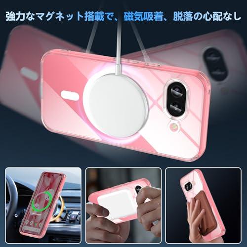 OWKEY Google Pixel 9a ケース ガラスフィルム付き・MagSafe対応 透明