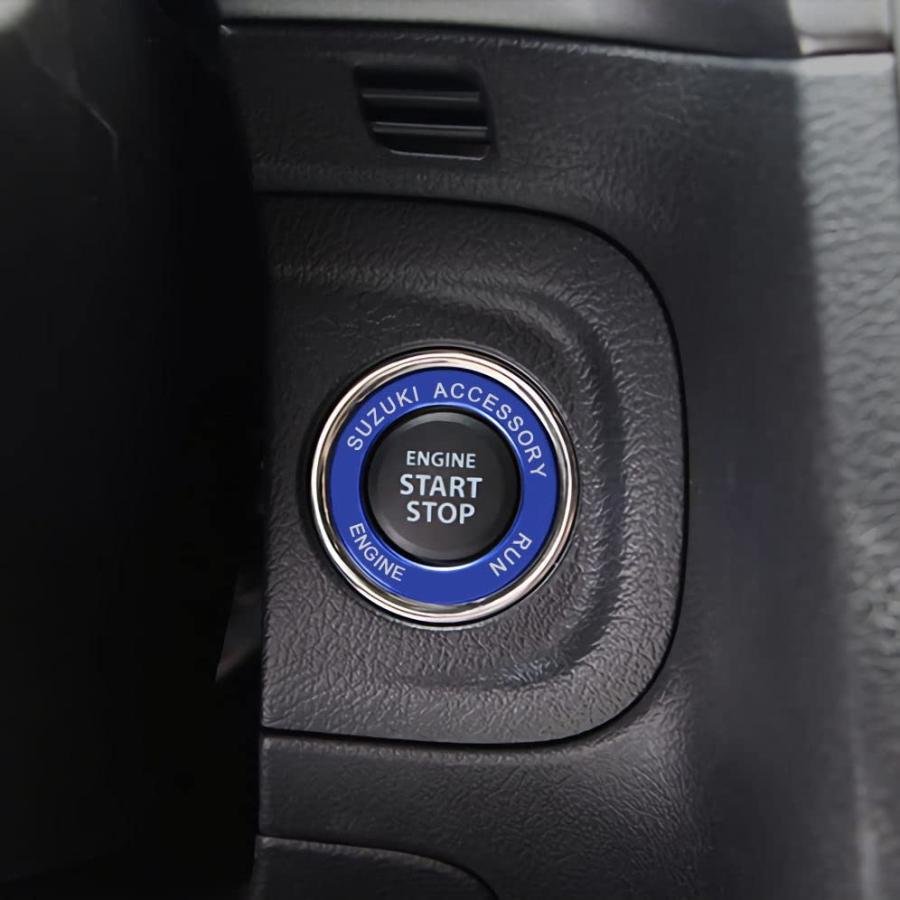 適用 スズキ エスクード クロスビー スイフト sx4 ジムニー アルトワークス ハスラー ワゴンr アルミ合金 エンジンスタートリング (ブル | 