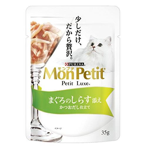 モンプチ プチリュクス パウチ 成猫用 まぐろのしらす添え 35g×12袋入り (まとめ買い) [キャットフード] | 