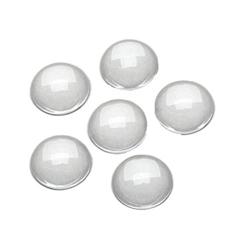 ガラスカボション 8mm クリアガラス 半球 円形 ラウンドビーズ ペースター DIY 工芸品 ハンドメイド ジュエリー用 透明ドーム 拡大レン | 