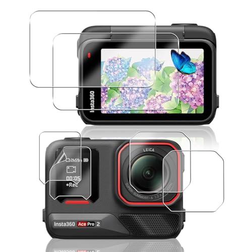 2+2+2枚セット 対応 Insta360 Ace Pro 2 ガラスフィルム + カメラ