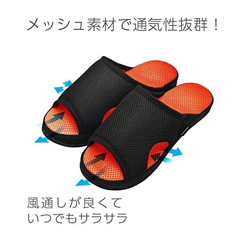 [アルファックス] 健康スリッパ 足つぼ ガチ押し健康ルームサンダル メンズふみっぱ グリーン 25.0-27.0cm |  | 02
