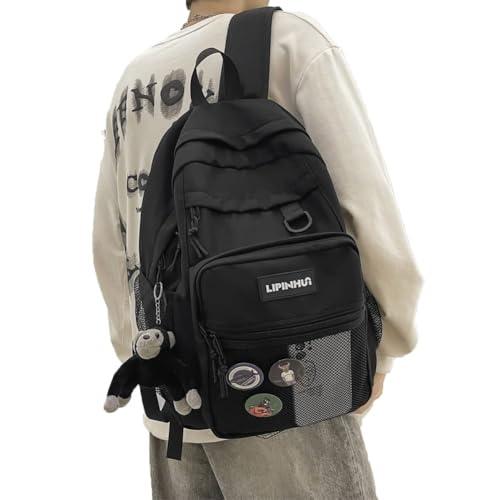 ZESU韓国リュック 大容量 通勤通学学生 男女兼用カジュアルバッグ