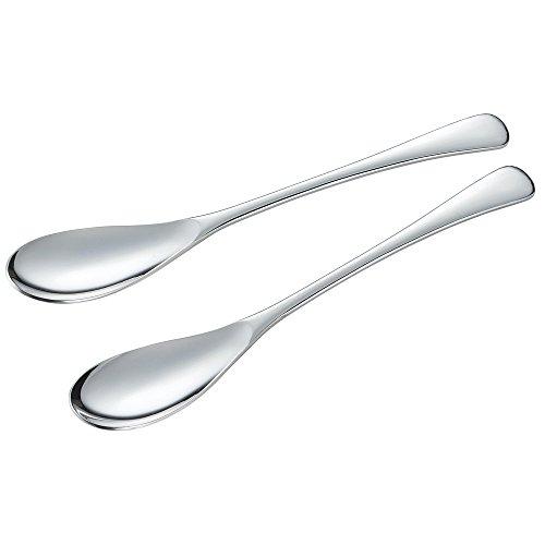 下村企販 食べやすい カレースプーン 2本組 日本製 食洗機対応 スリムで食べやすい ピカピカのミラー仕上げ シンプルなデザイン 全長18.5c | 