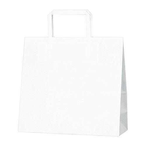 ヘイコー 手提 紙袋 平手紐 H25CB 26-1 シロ 26x10x24cm 50枚 | 