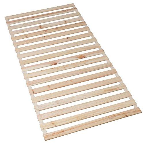 アイリスプラザ ベッド マット すのこマット 折りたたみ ロール式 シングル 国産ヒノキ 檜 ベッドフレーム すのこベッド 通気性 | 