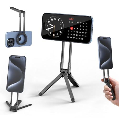 Ulanzi MA30 スマホ三脚 ミニ三脚 全金属製 magsafeに対応 折りたたみ式 持ち運び便利 スタンド＆手持ちモード 360度回転 | 