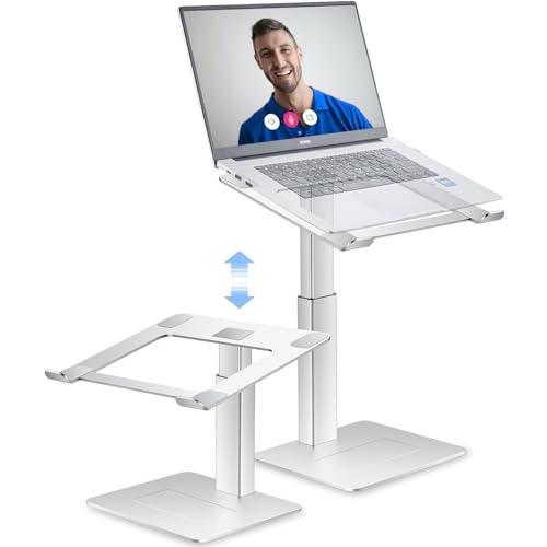 Supamir パソコンスタンド 高い 座る立つ両用 pcスタンド 高さ調整 ノートパソコンスタンド 卓上 16段階 20-38cm 昇降式 伸 | 