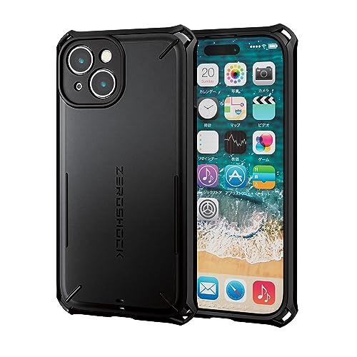 エレコム iPhone15 ケース ZEROSHOCK カメラ保護 極限保護 超衝撃吸収 5m落下耐性 四つ角ダンパー トリプルストラクチャー | 