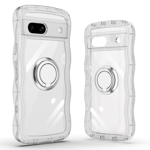 Google Pixel 7 PRO ケースクリア ウェーブ リング付き グーグル
