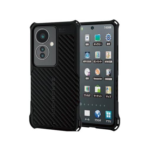 OPPO Reno11Aスマートフォン本体（エレコムZEROSHOCKケース付） エレコム OPPO Reno11 A ケース カバー 耐衝撃 衝撃吸収 ZEROSHOCK 4つ