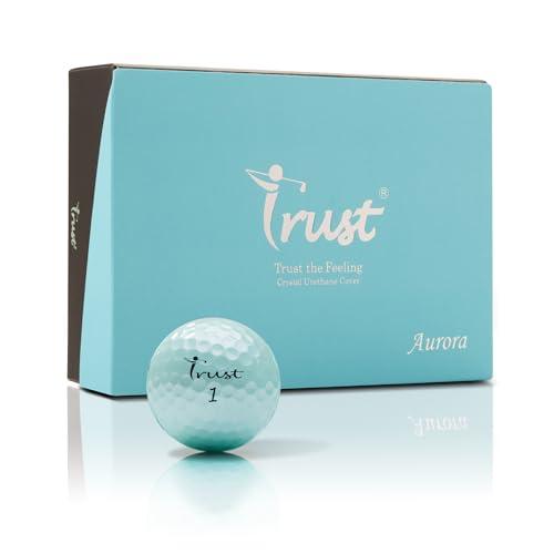 Trustトラストゴルフボール2026Aurora(オーロラ) 被らない 目立つ 飛ぶ Trust Auroraゴルフボール２４個セット