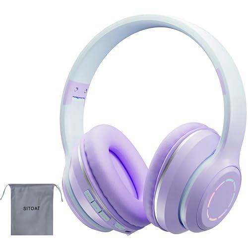 Bluetooth ヘッドホン ワイヤレスヘッドホン 密閉型 重低音 オーバーイヤーヘッドホン マイク付き 折りたたみ RGB LED付き 有線 | 