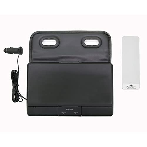 星光産業 車内用品 シートバックトレイ EXEA(エクセア) USB電源付リアトレイ EB-213 ブラック | 