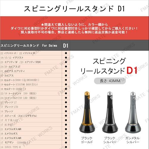 リールスタンド フックキーパー付き 43mm ダイワ スピニングリール
