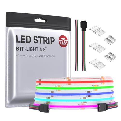 BTF-LIGHTING FCOB COB RGB LEDテープライト 高密度