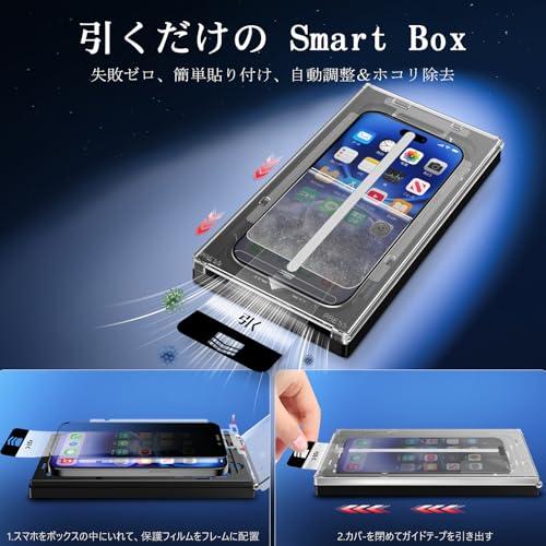 秒で貼り付け MINIKA 360度 見えないフィルム iPhone 16 ガラスフィルム 覗き見防止 iPhone16 覗き見防止フィルム 上 |  | 01