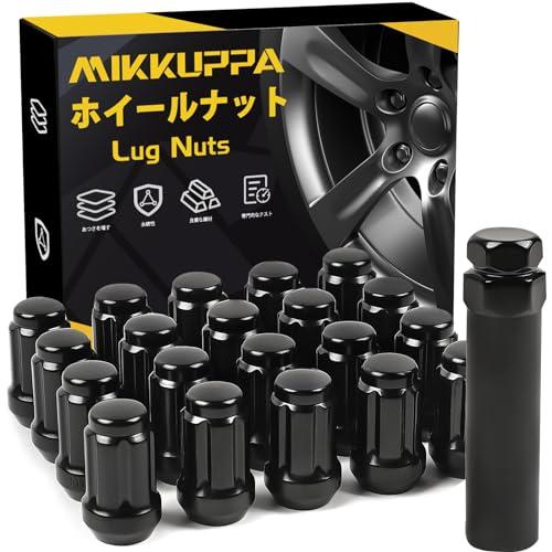 MIKKUPPA ホイールロックナット M12 x P1.5 テーパー座60° 花形ナット スチール製 盗難防止 17HEX 長さ35ミリ 19 | 