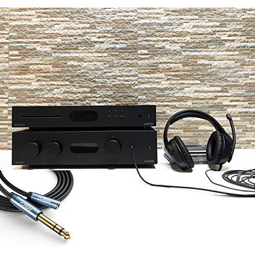 MillSO 6.5mm 3.5mm 変換 2m ヘッドホン端子 変換 TRS 3.5mmステレオミニジャック（メス ）→6.35mmステレオ標 |  | 02