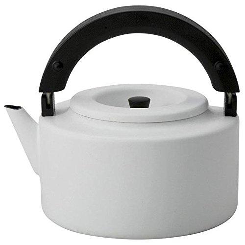 シービージャパン やかん ホワイト IH対応 1.6L フラット ケトル 茶こし付き ホーロー ALAW | 