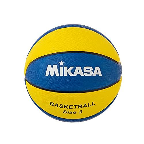 ミカサ(MIKASA) バスケットボール 3号(ジュニア・キッズ向け)ゴム イエロー/ブルー B3JMR-YBL | 