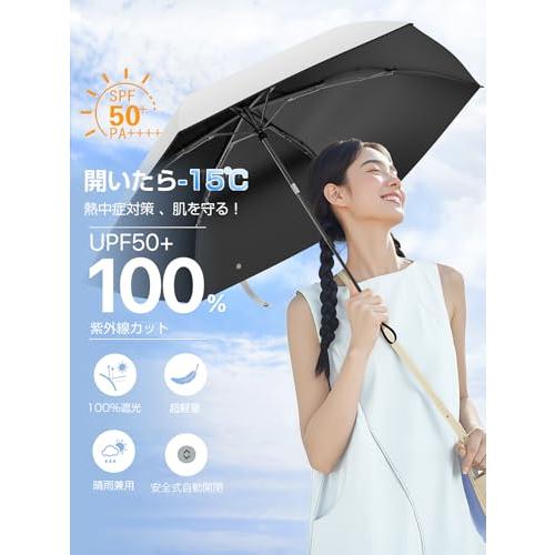 現役皮膚科医監修 JIS認証日傘 UVカット100遮光遮熱 折り畳み傘業界初！安全式自動開閉ALwgreen折りたたみ傘 大きい超軽量 熱中症対 |  | 01