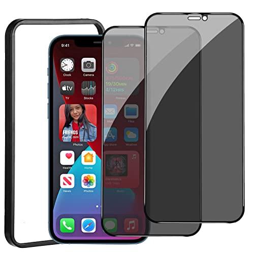 覗き見防止iPhone 12 Pro ガラスフィルム のぞき見防止2枚セット