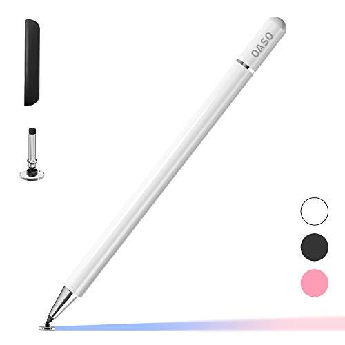 スタイラスOASOタッチペン スタイラスペン 円盤型ペン先 磁気キャップ 高感度 スマートフォン タブレット用 iPad Pro/Mini/Ai | 