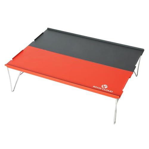 Rock Cloud アルミテーブル ミニローテーブル ソロキャンプ ローテーブル 超軽量470g コンパクト 折りたたみ 携帯便利 登山 ツー | 