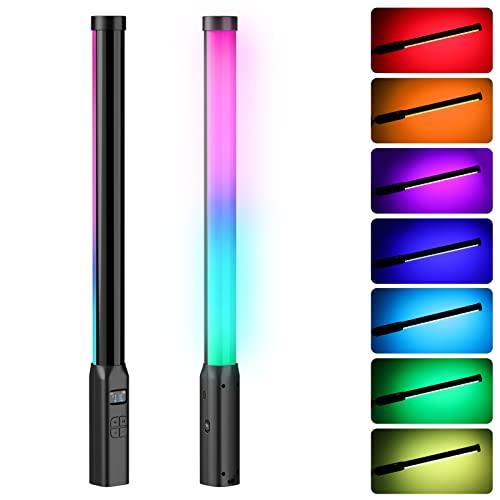 Ulanzi LEDビデオライト 360°RGB撮影用ライト ハンドヘルドライト 2500-9000K色温 2600mAh Type-C充電式 | 