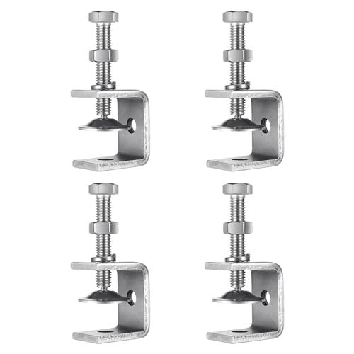 Hitchlike Cクランプ 4個セット 開口部30mm クランプ ステンレス製 金具開口クランプ 広口クランプ 工業用溶接/家庭/金属加工用 | 