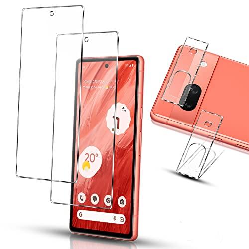 4枚セット Google Pixel 7A ガラスフィルム 2枚 + カメラフィルム 2枚指紋認証対応 ピクセル7A 保護フィルム [旭硝子製素 | 
