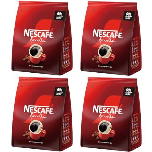 ネスカフェ エクセラ つめかえ用 60g×4袋120杯分ブラックレギュラー ソリュブル コーヒー | 