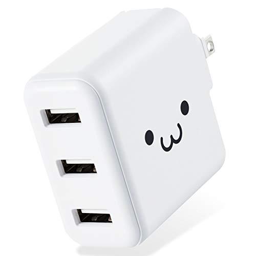 エレコム(ELECOM) USB コンセント 充電器 合計18W USB-A×3  iPhone ( iPhone13シリーズ対応 ) / An | 