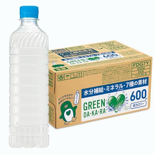サントリー グリーンダカラ ラベルレス スポーツドリンク ペットボトル (冷凍兼用) (熱中症対策) 600ml ×24本 | 