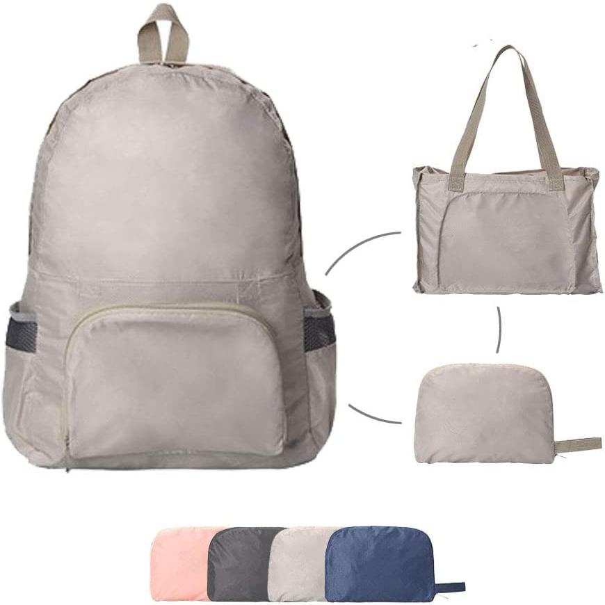 [Rzilmer] バックパック 折り畳み アウトドア リュック 防水 軽量 コンパクト 携帯バッグ 登山 サブバッグ 収納袋付 (カーキ) | 