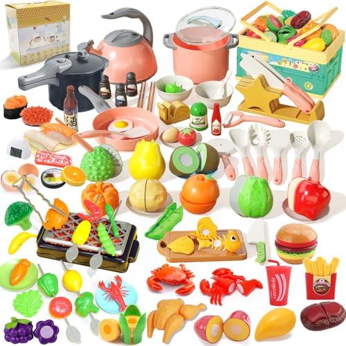 UQTOO おままごと キッチン セット子供 知育玩具 寿司 海鮮 野菜 果物 ままごと用調理器具 付け 親子遊び キッチン おもちゃ  男の子 | 