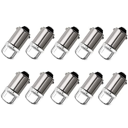NAKOBO BA9S G14 T8.5 T4W LED 12V LED ポジションランプ ルームランプ ナンバーランプ ホワイト 10個セット | 