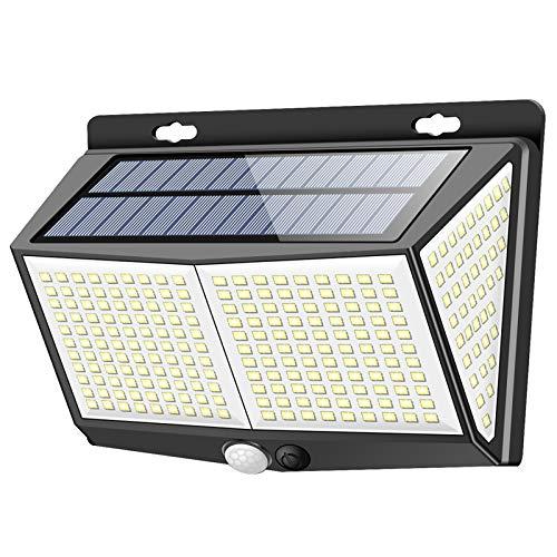 センサーライト 288LED ソーラーライト Focondot 3つ知能モード 人感センサー 屋外照明 4面発光 太陽光発電 省エネ 防水 防犯 | 