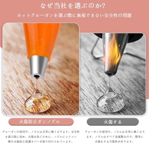 グルーガン 20W 90秒 急速加熱 スティック 30本付 軽量速乾 液漏れ
